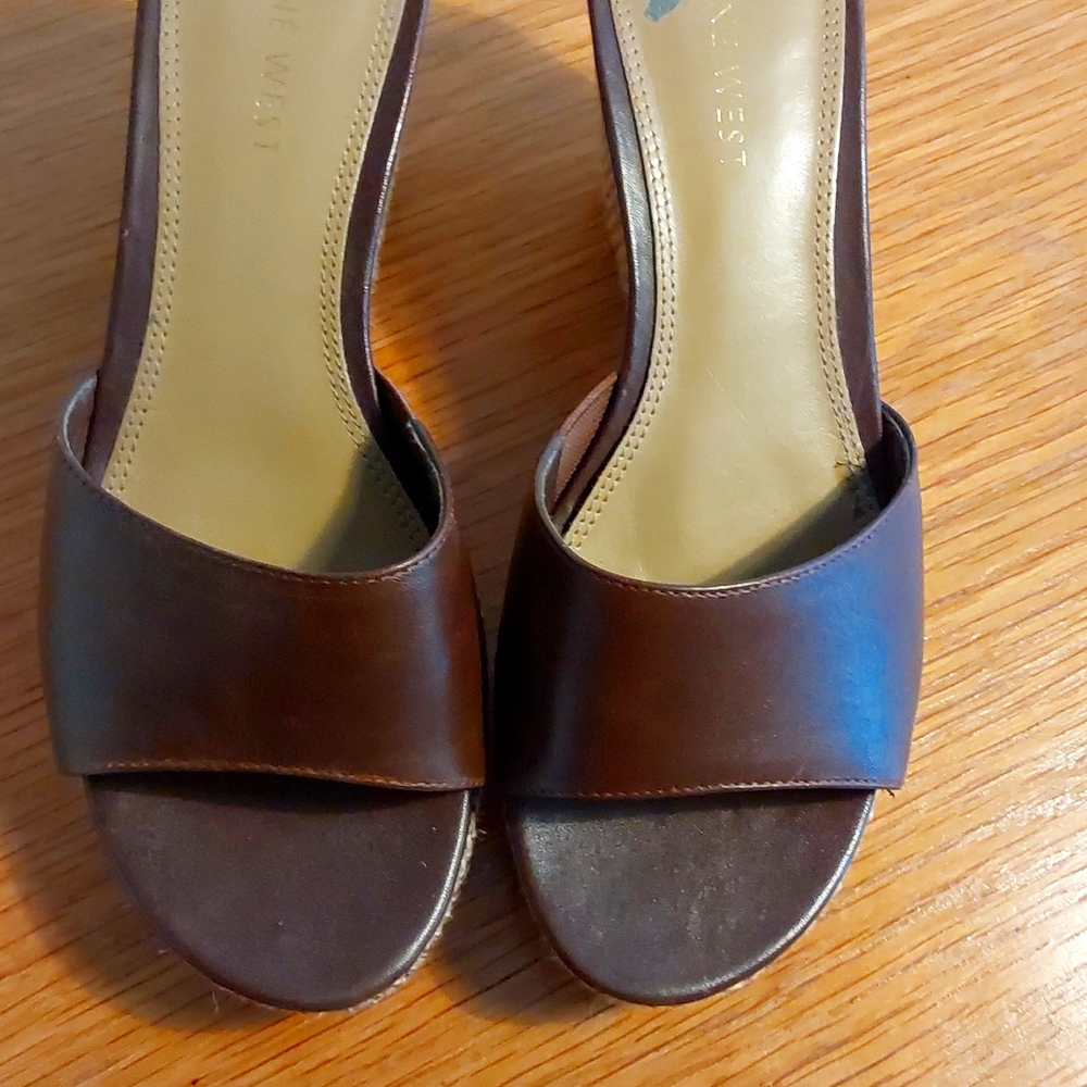 Nine West Beige and Brown Heel